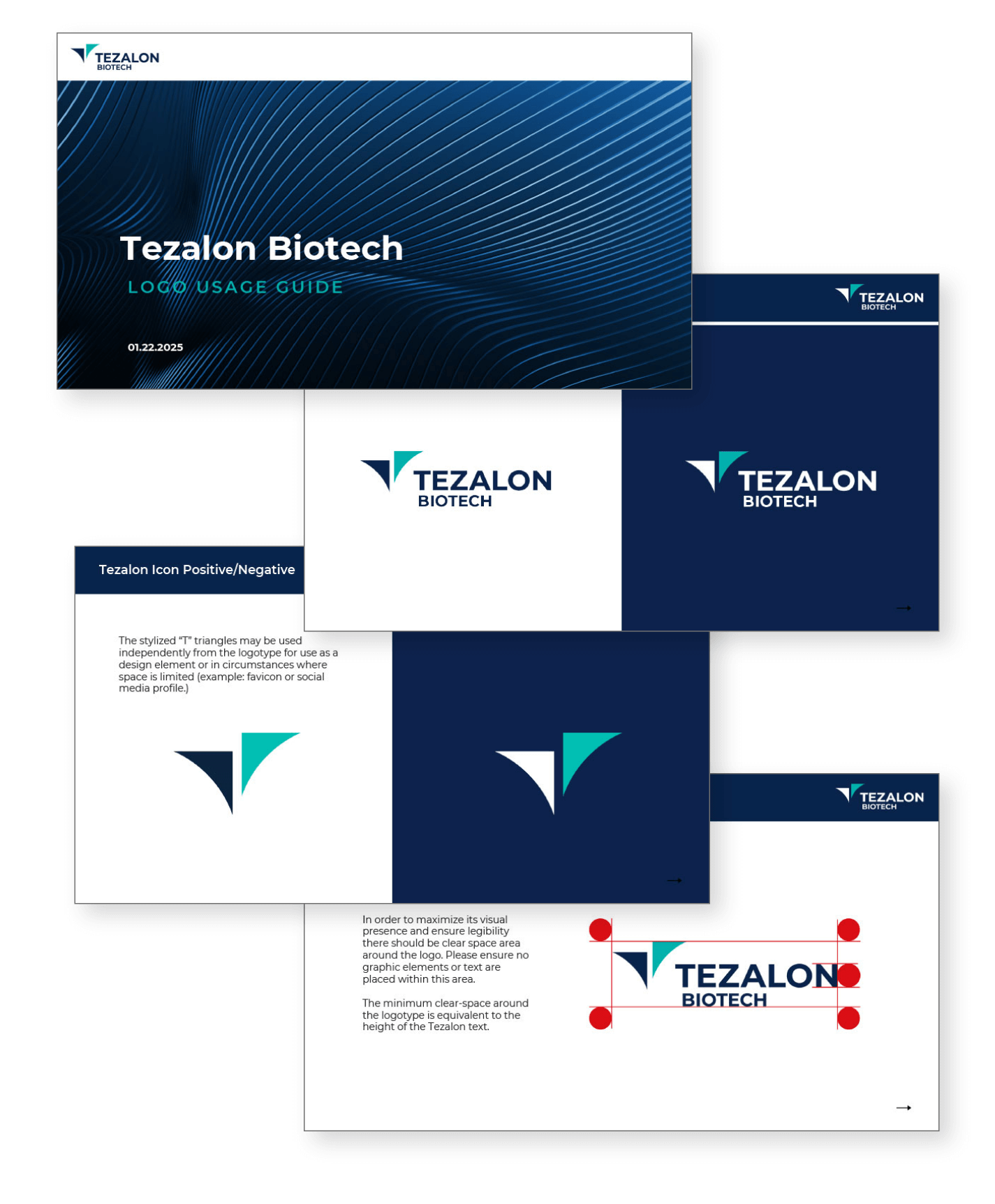 Biotech company Logo Design and guidelines document